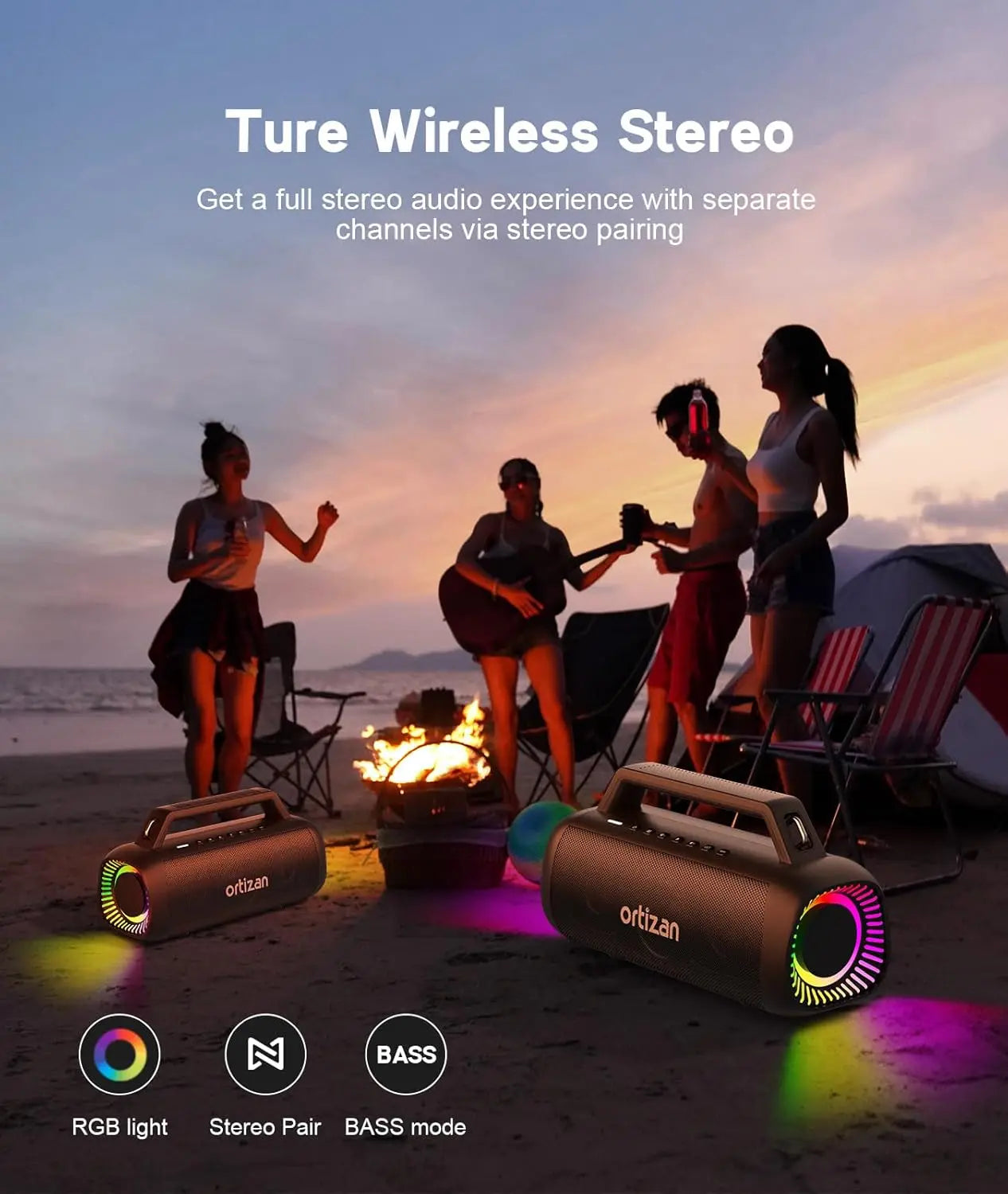 Portable Wireless Bluetooth Outdoor Bass Speaker