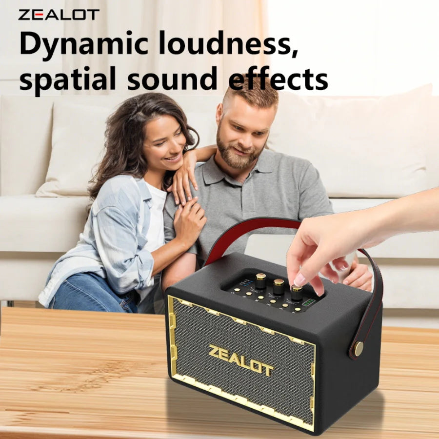 Retro Wireless Speakers, Outdoor Portable Subwoofer Speaker