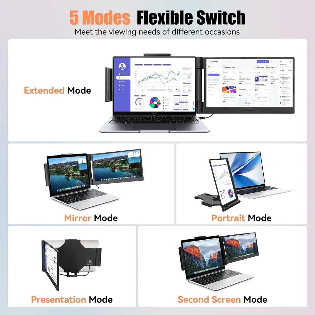 Portable Monitors For Windows Mac Android Chrome 14-17 Inch