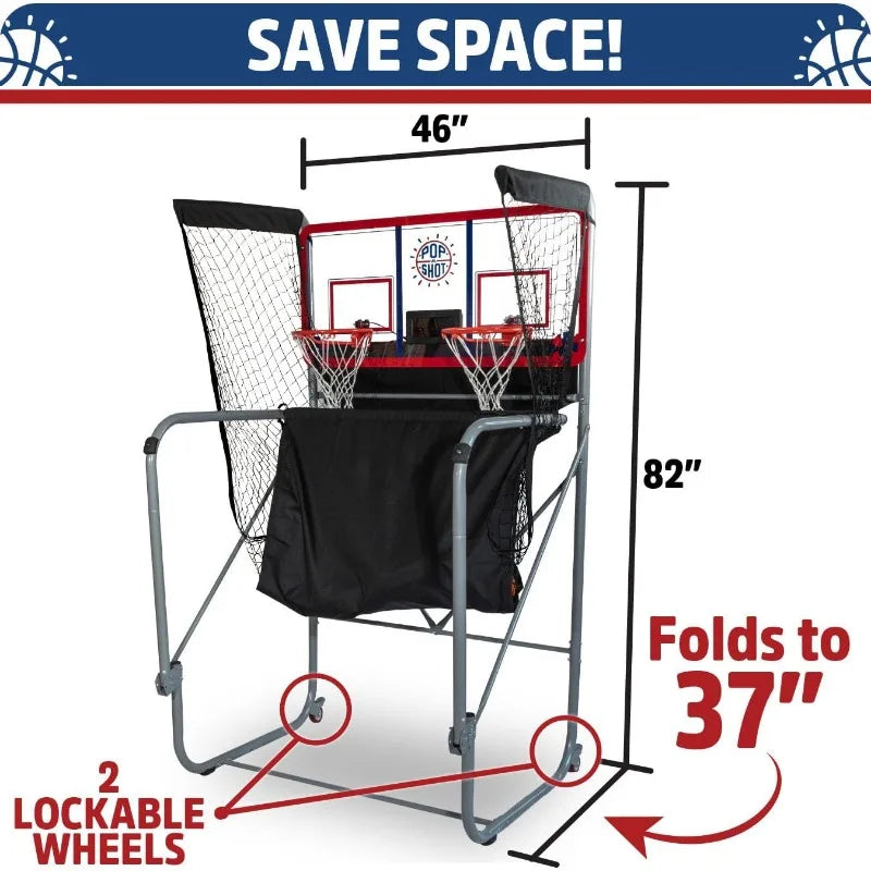 Indoor/Outdoor Dual Shot Basketball Arcade Game