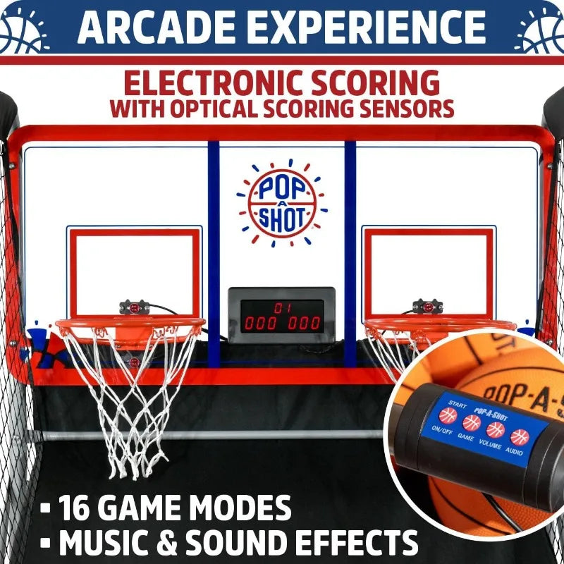 Indoor/Outdoor Dual Shot Basketball Arcade Game