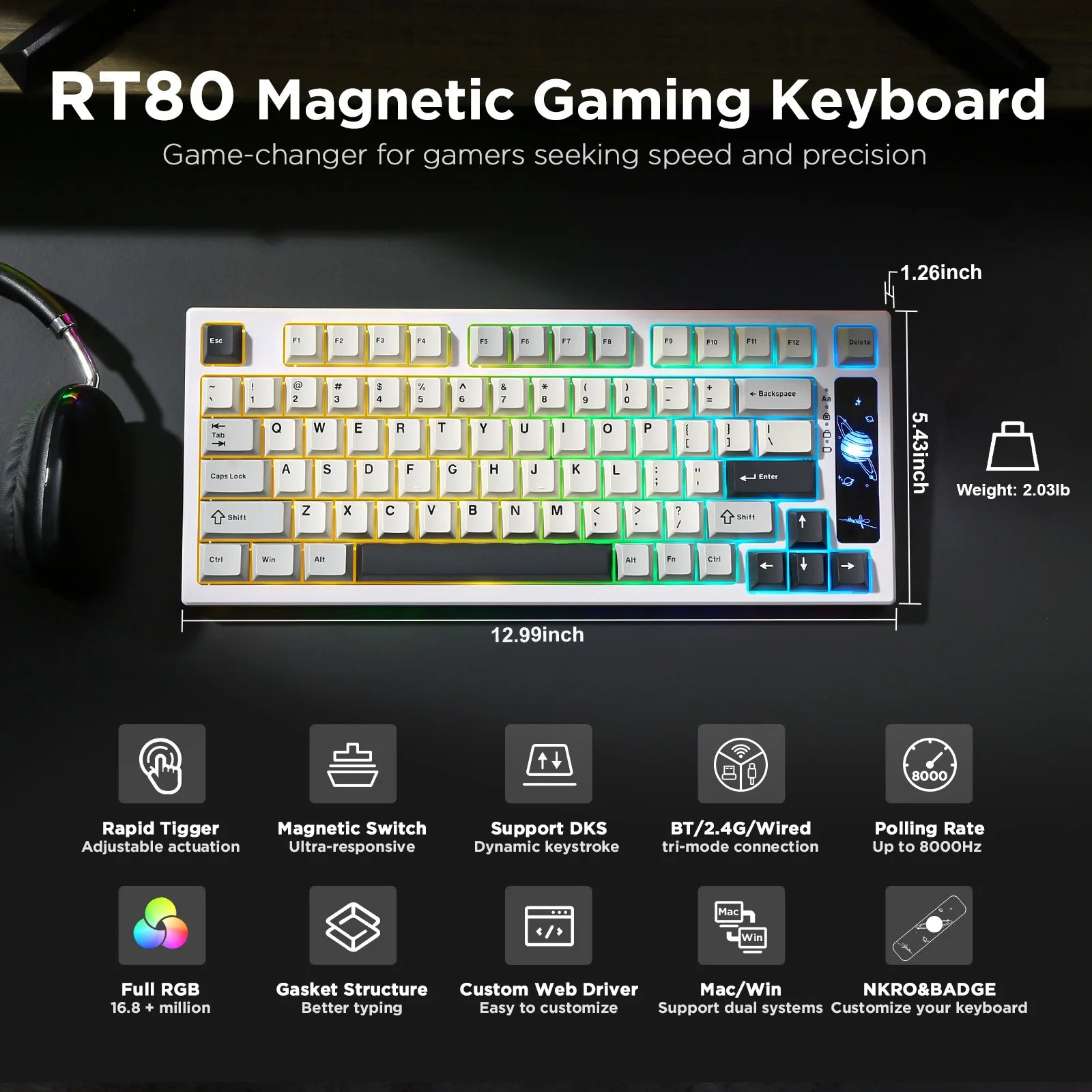 Rapid Trigger Gaming Mechanical Keyboard