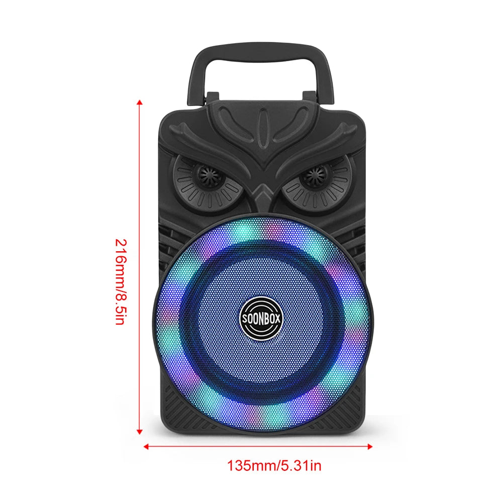 Portable Outdoor LED Bluetooth Speaker Rechargeable Battery