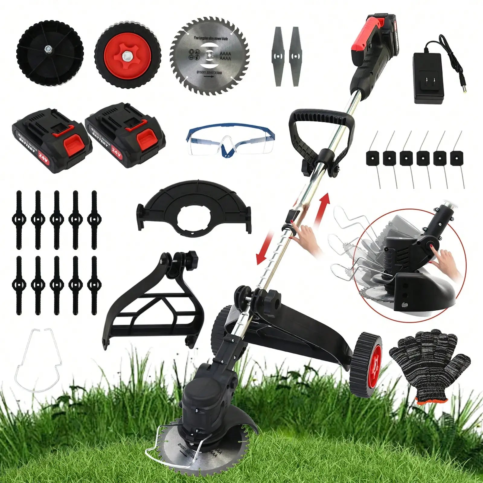 4 in 1 Outdoor Lawn Cutter, Foldable Design
