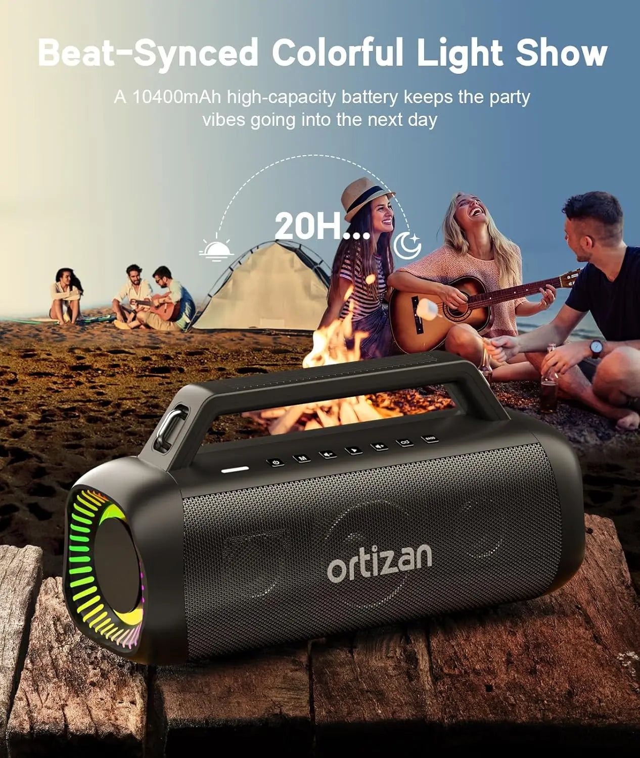 Portable Wireless Bluetooth Outdoor Bass Speaker