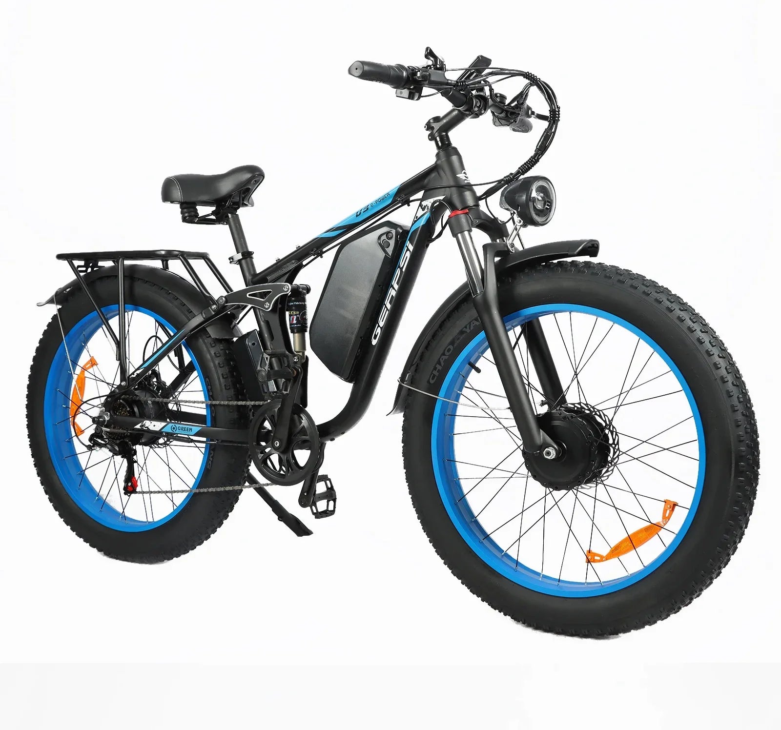 Fat Tires Dual Suspension Adult Off-Road All-Terrain Electric Bicycle