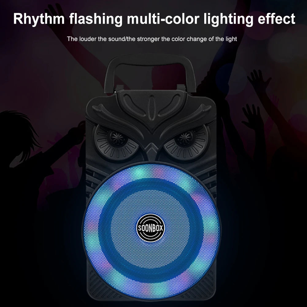 Portable Outdoor LED Bluetooth Speaker Rechargeable Battery