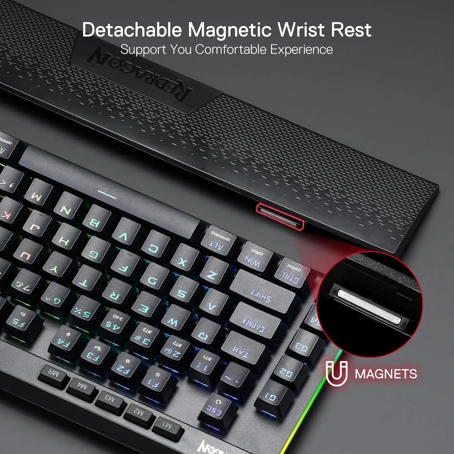RGB 3-Mode Wireless Mechanical  Gaming Keyboard