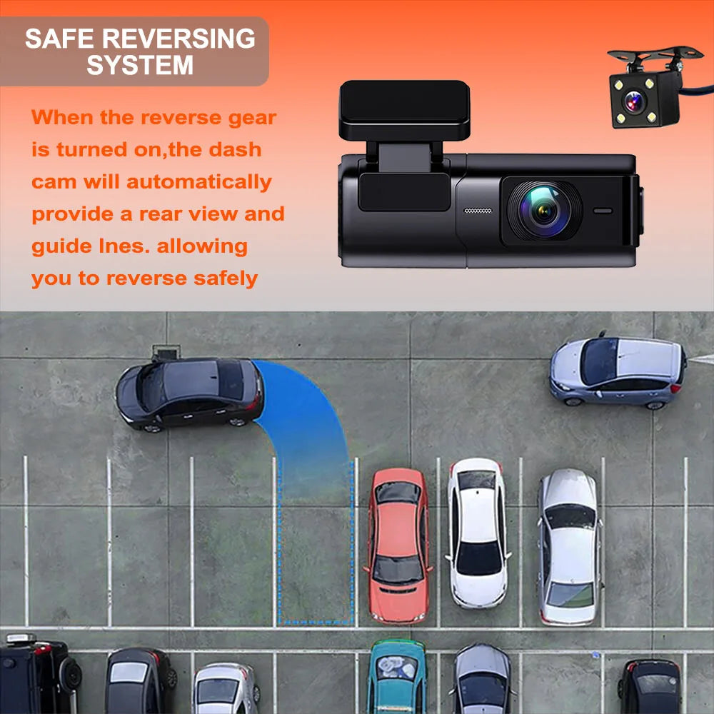 Dash Cam Front and Rear for Car Video Recorder