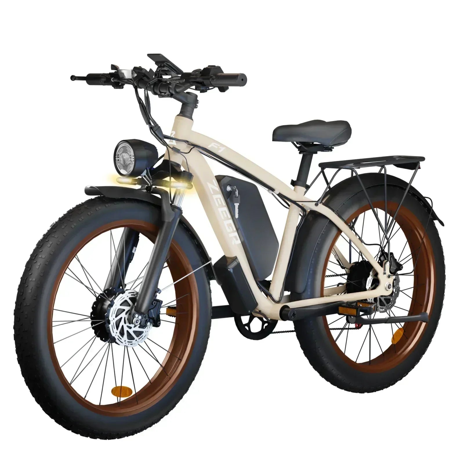 Electric Bicycle With 26" Tires And Hydraulic Brakes