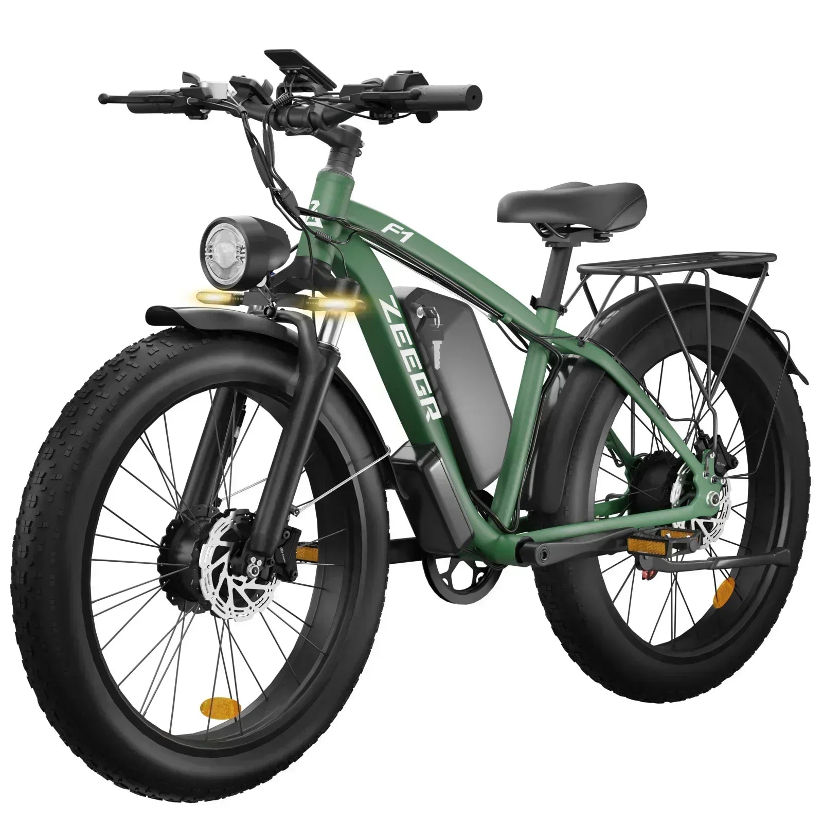 Electric Bicycle With 26" Tires And Hydraulic Brakes