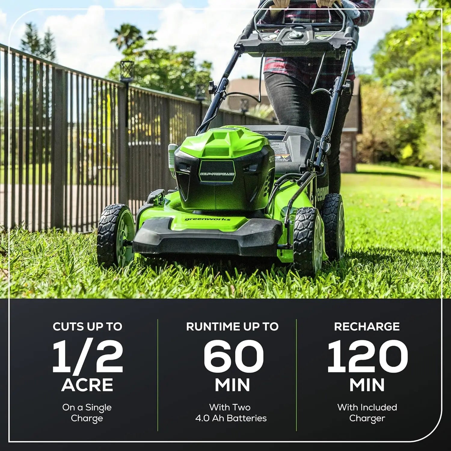Brushless Cordless (Smart Pace / Self-Propelled) Lawn Mower