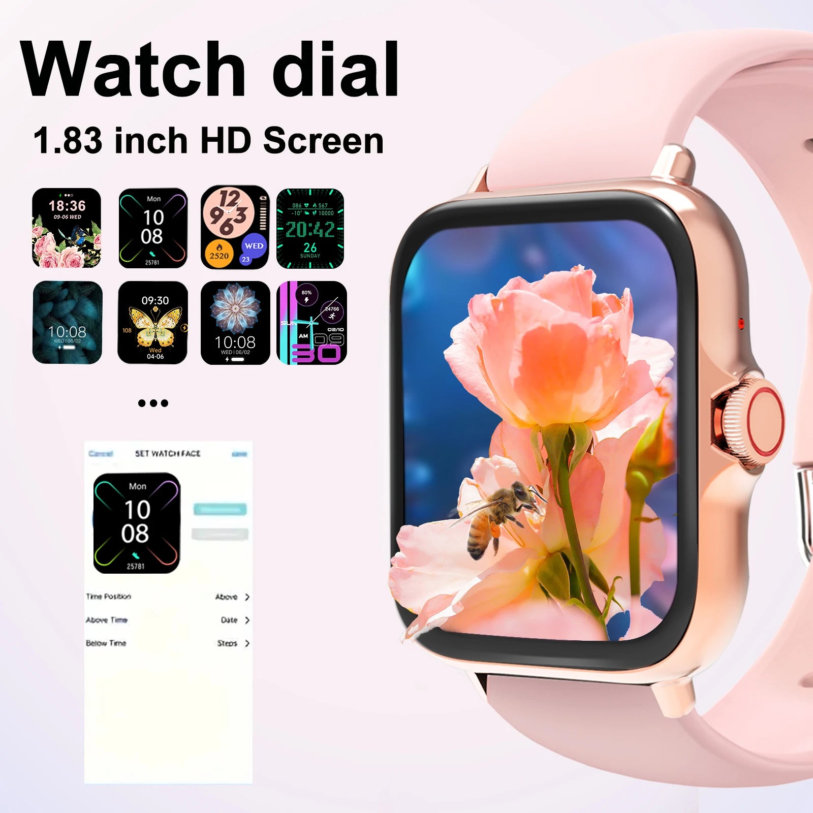 Bluetooth Sports Smart Watch Fitness Tracker