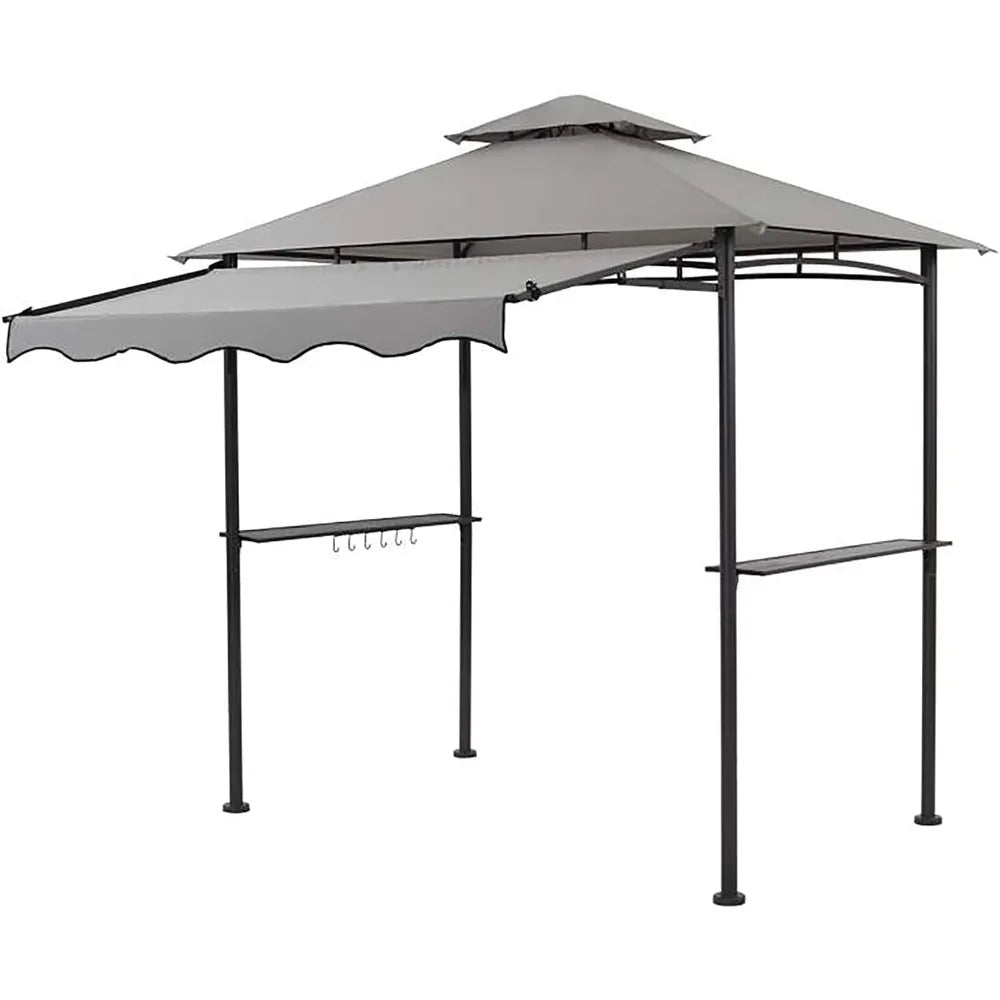 Double Tiered Grill Gazebo, Outdoor BBQ Patio Canopy