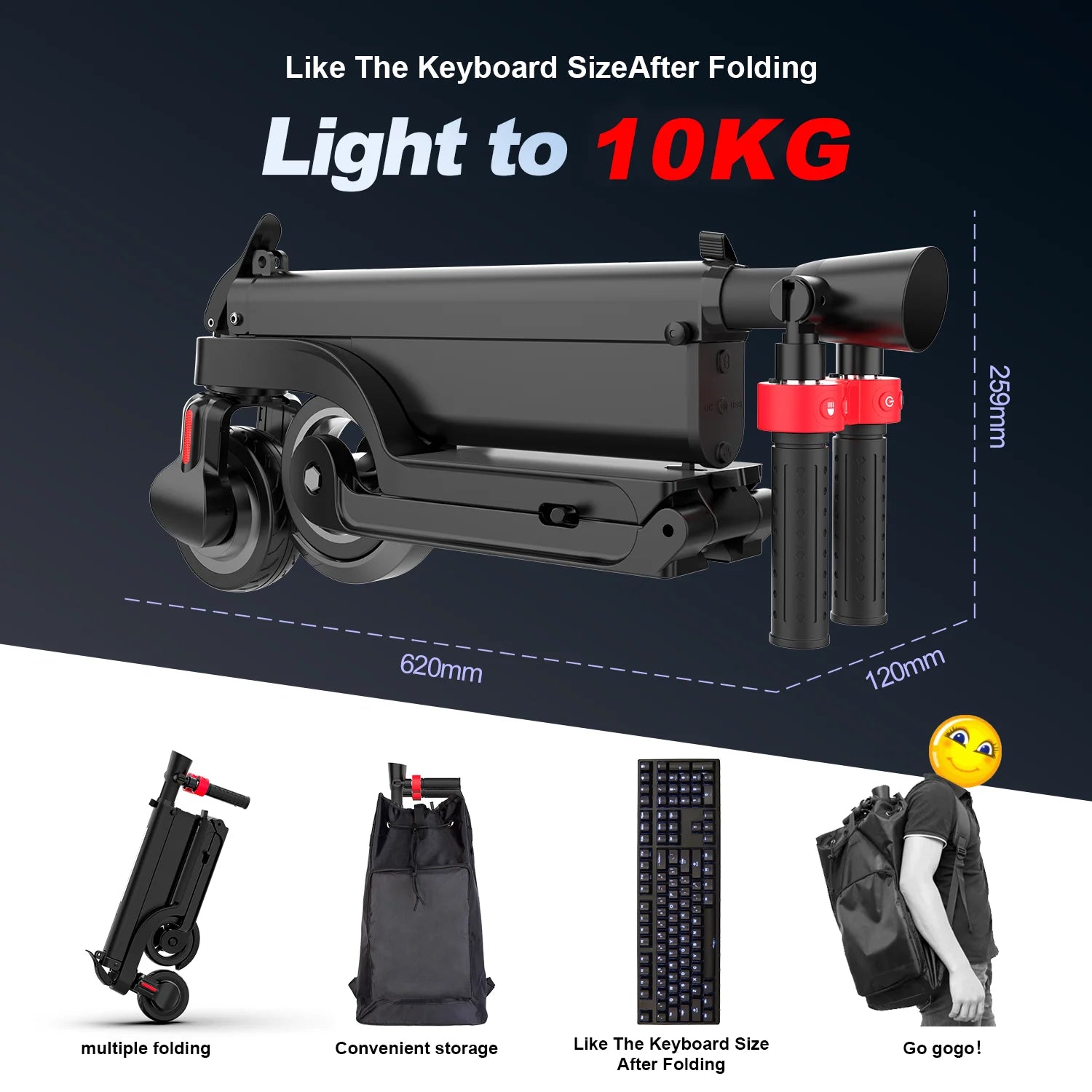 Foldable Electric Scooter 5.5" Tires