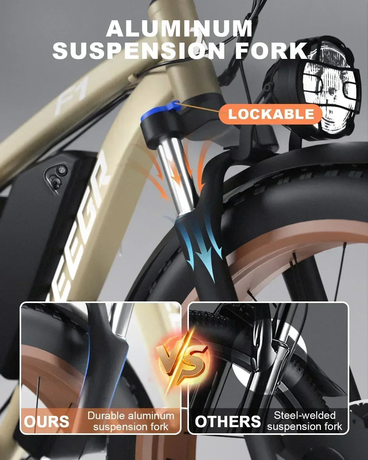 Electric Bicycle With 26" Tires And Hydraulic Brakes