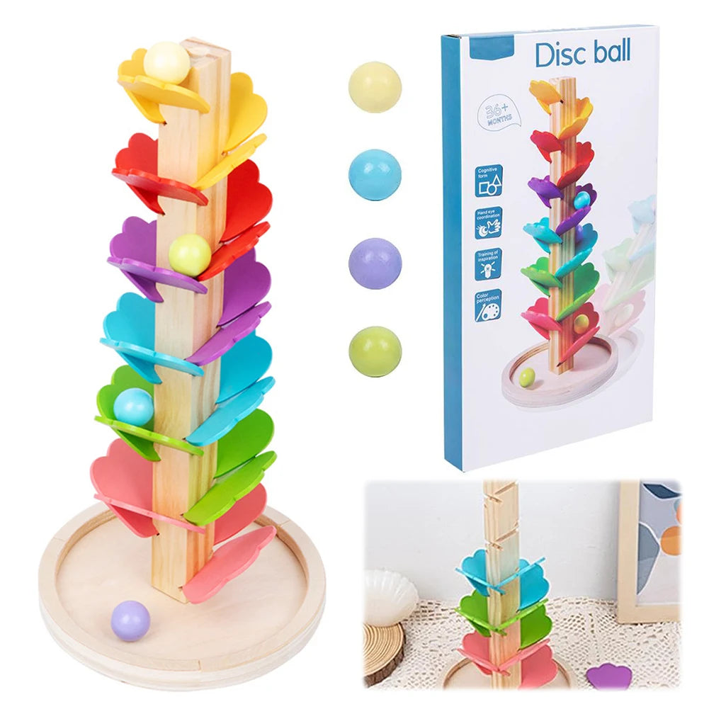 Wooden Music Tree Montessori Toy, Learning Game for Kids 3+ Years Old