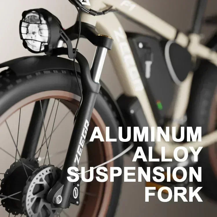 Electric Bicycle With 26" Tires And Hydraulic Brakes