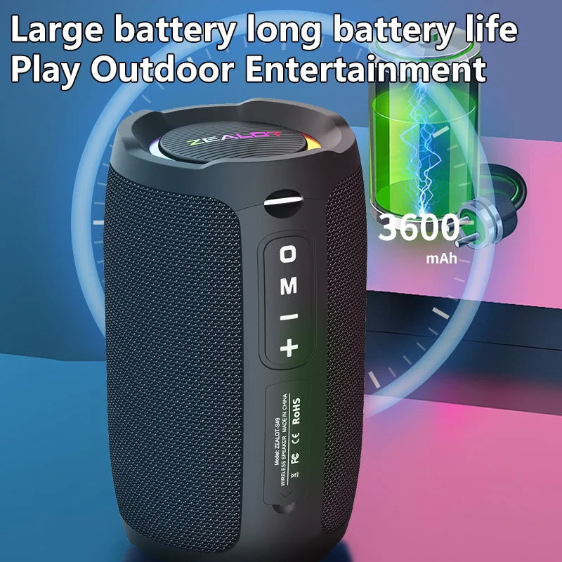 Portable Water-Resistant Outdoor Wireless Subwoofer Speaker