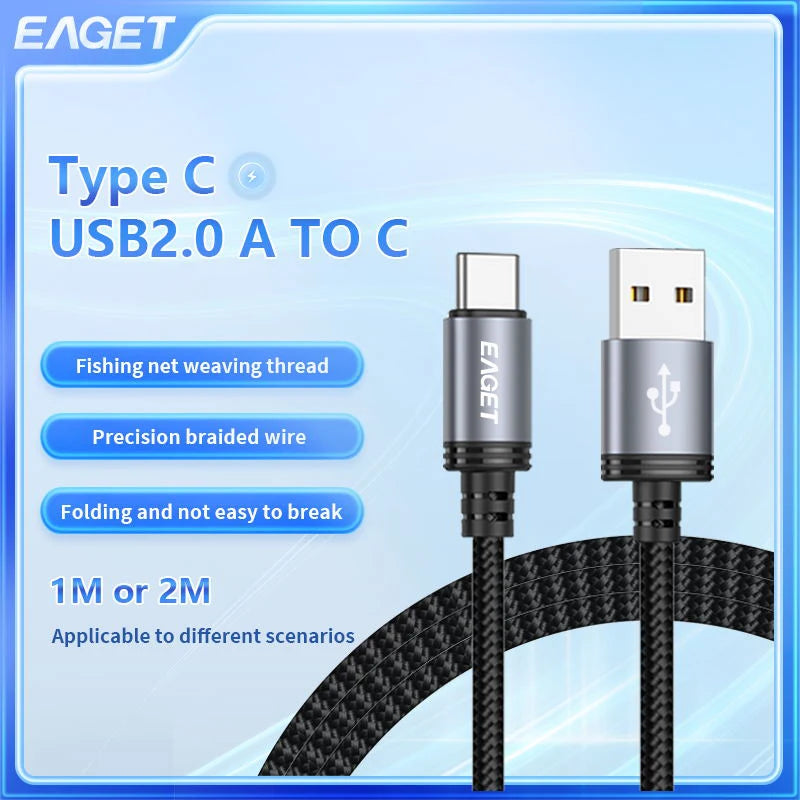 Fast Charging Cable USB A To Type C for iPhone