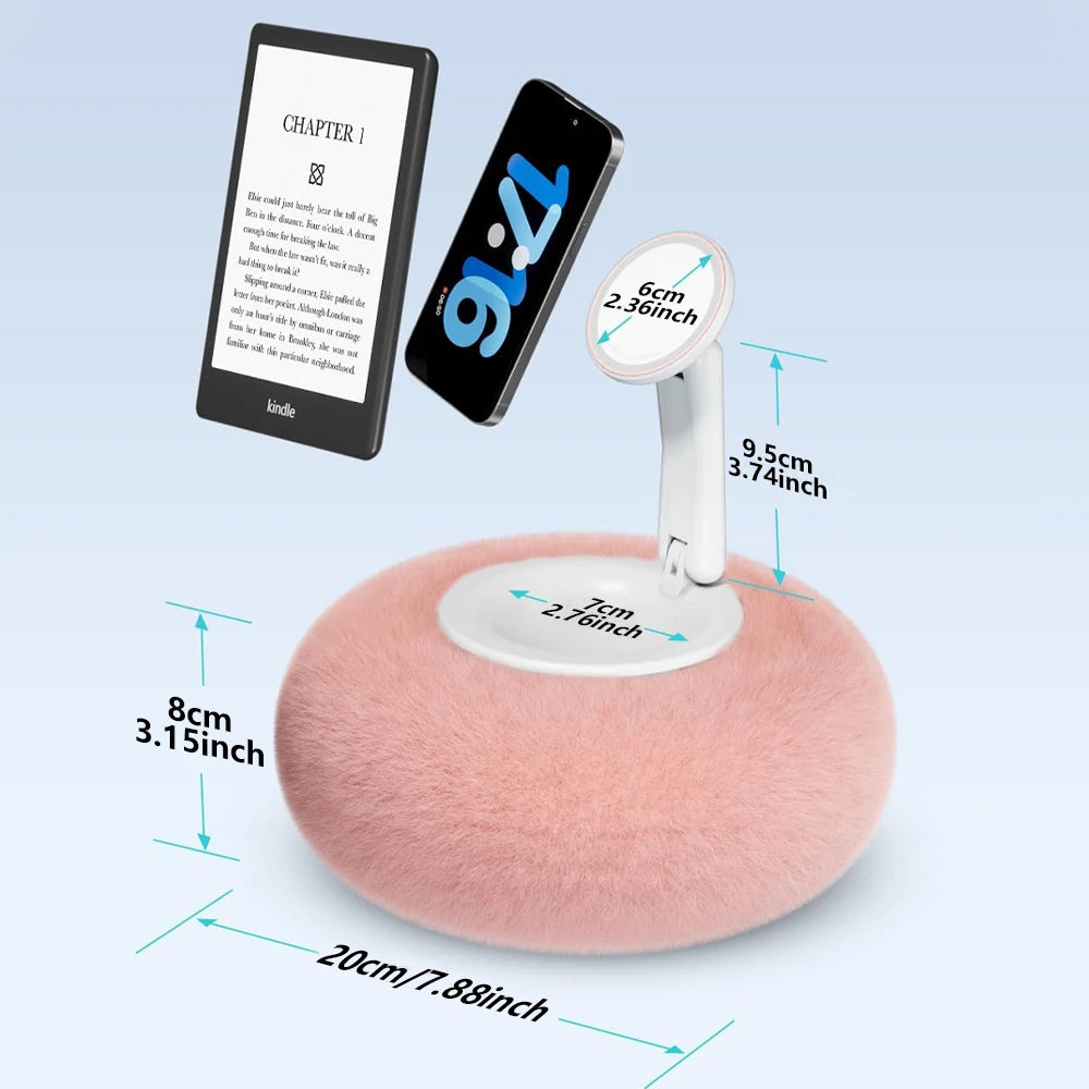 Plush Pillow Adjustable Magnetic Phone Stand