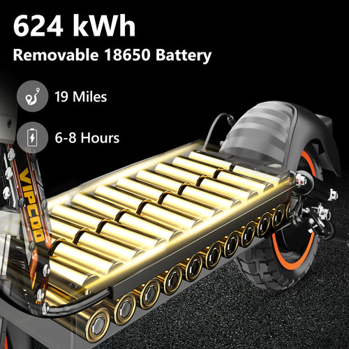 10" Off--Road EScooter That Folds With Battery Power