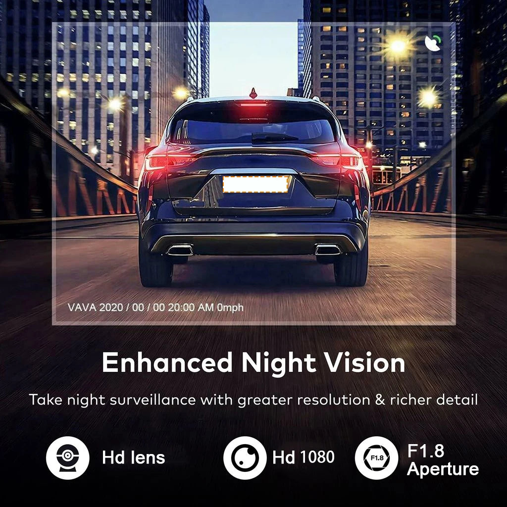 3 Cameras Dash Cam For Cars 1080P Car Camera Video Recorder Front inside Rear View Camera Car DVR Black Box Car Assecories