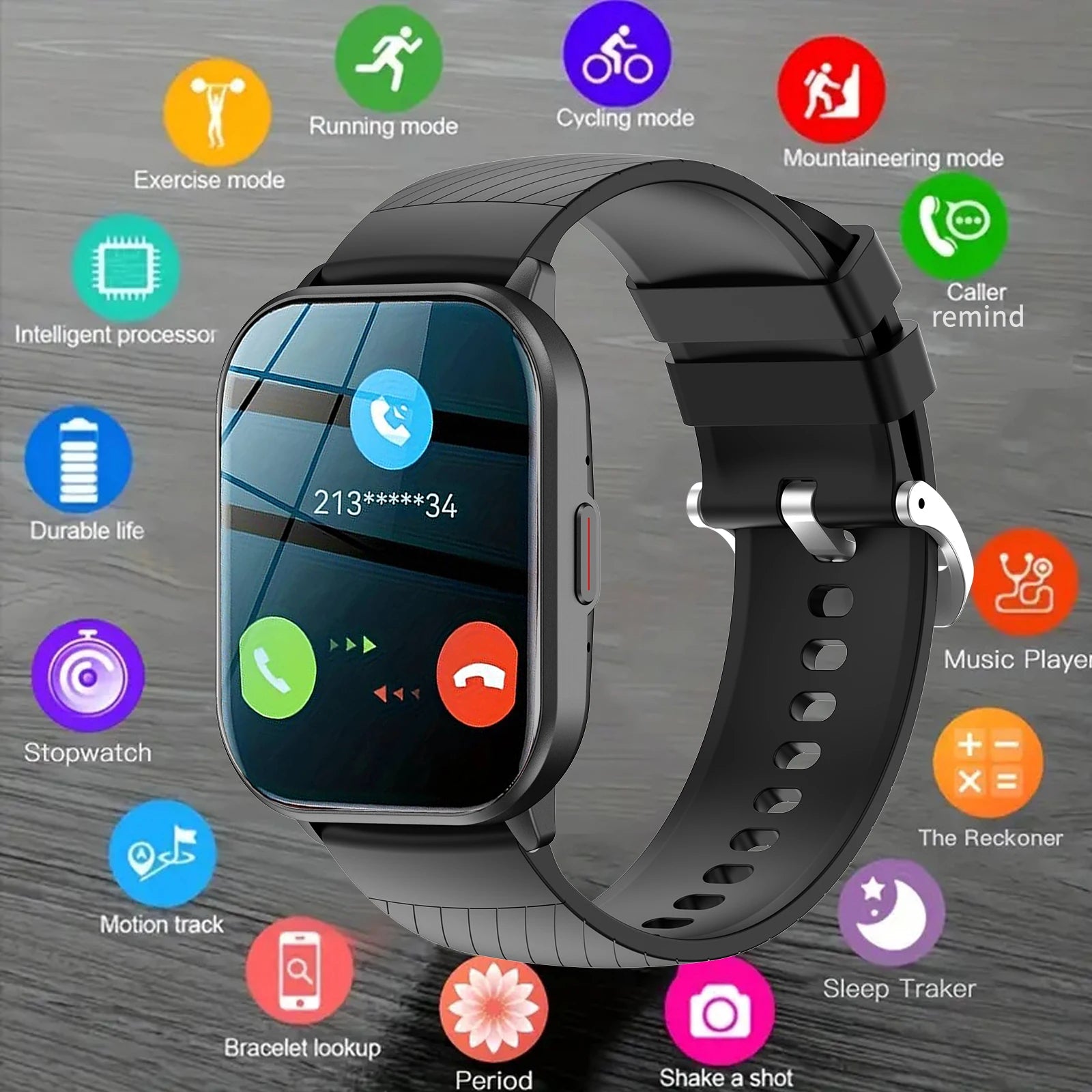 Wireless Smart Watch with Multi-Sport Mode