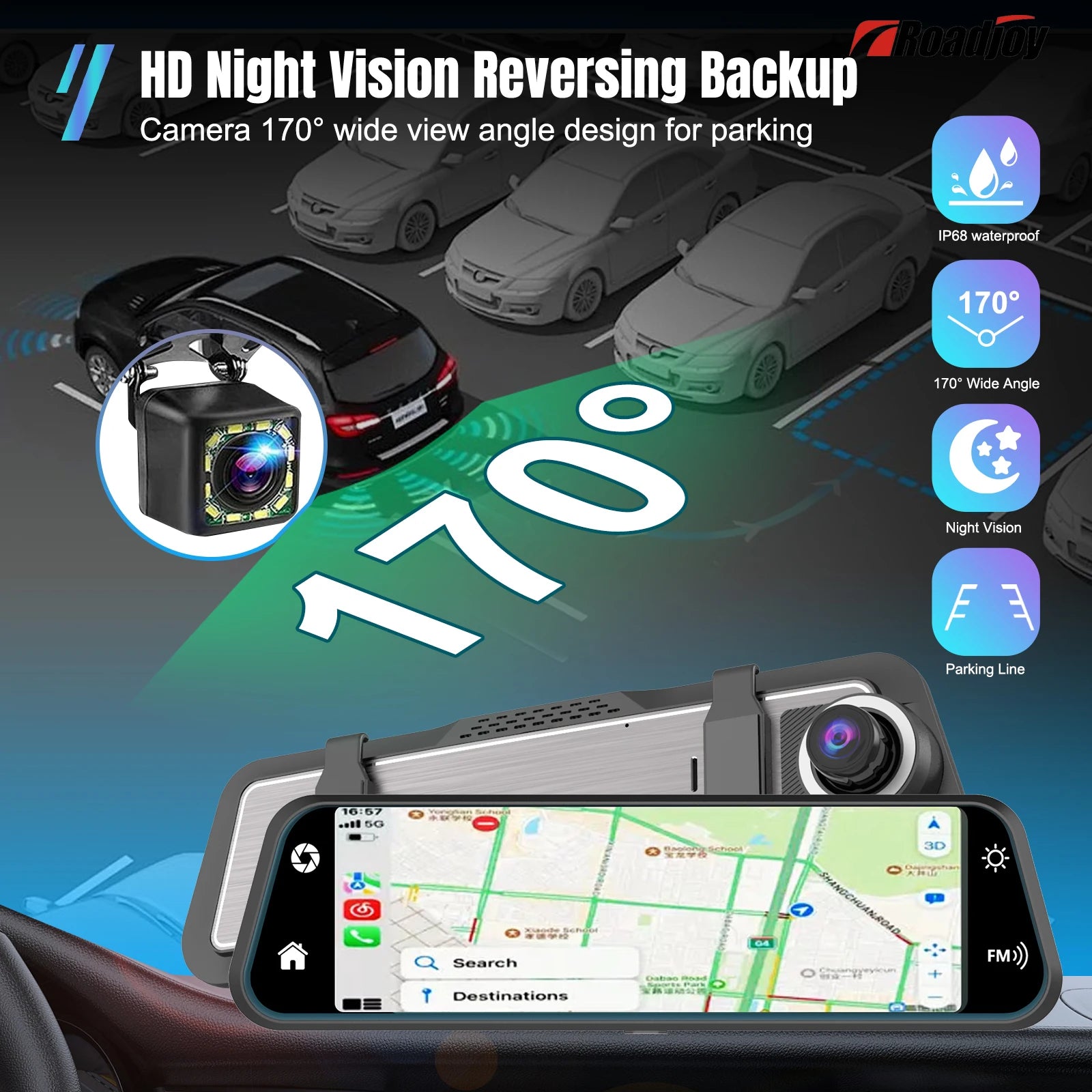 Touch Screen Wireless Car DVR Dashcam