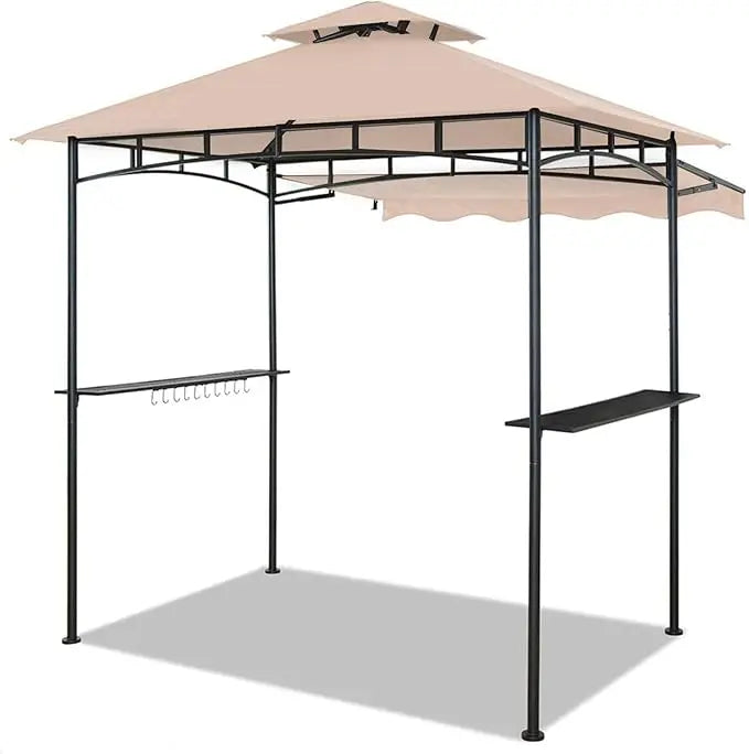Double Tiered Grill Gazebo, Outdoor BBQ Patio Canopy