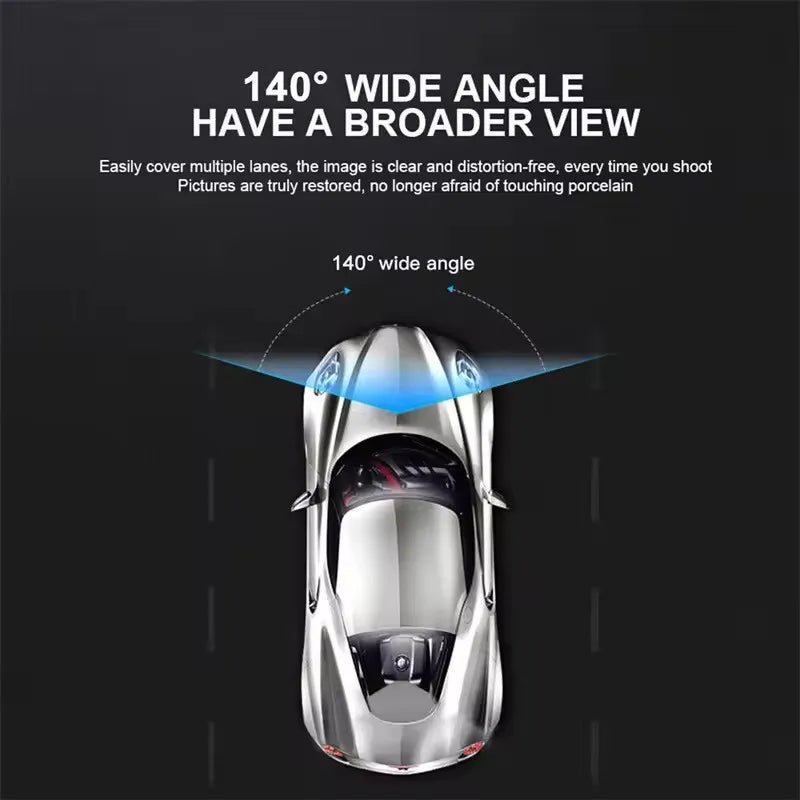 3 Cameras Dash Cam For Cars 1080P Car Camera Video Recorder Front inside Rear View Camera Car DVR Black Box Car Assecories