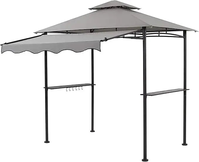 Double Tiered Grill Gazebo, Outdoor BBQ Patio Canopy