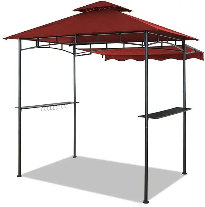 Double Tiered Grill Gazebo, Outdoor BBQ Patio Canopy