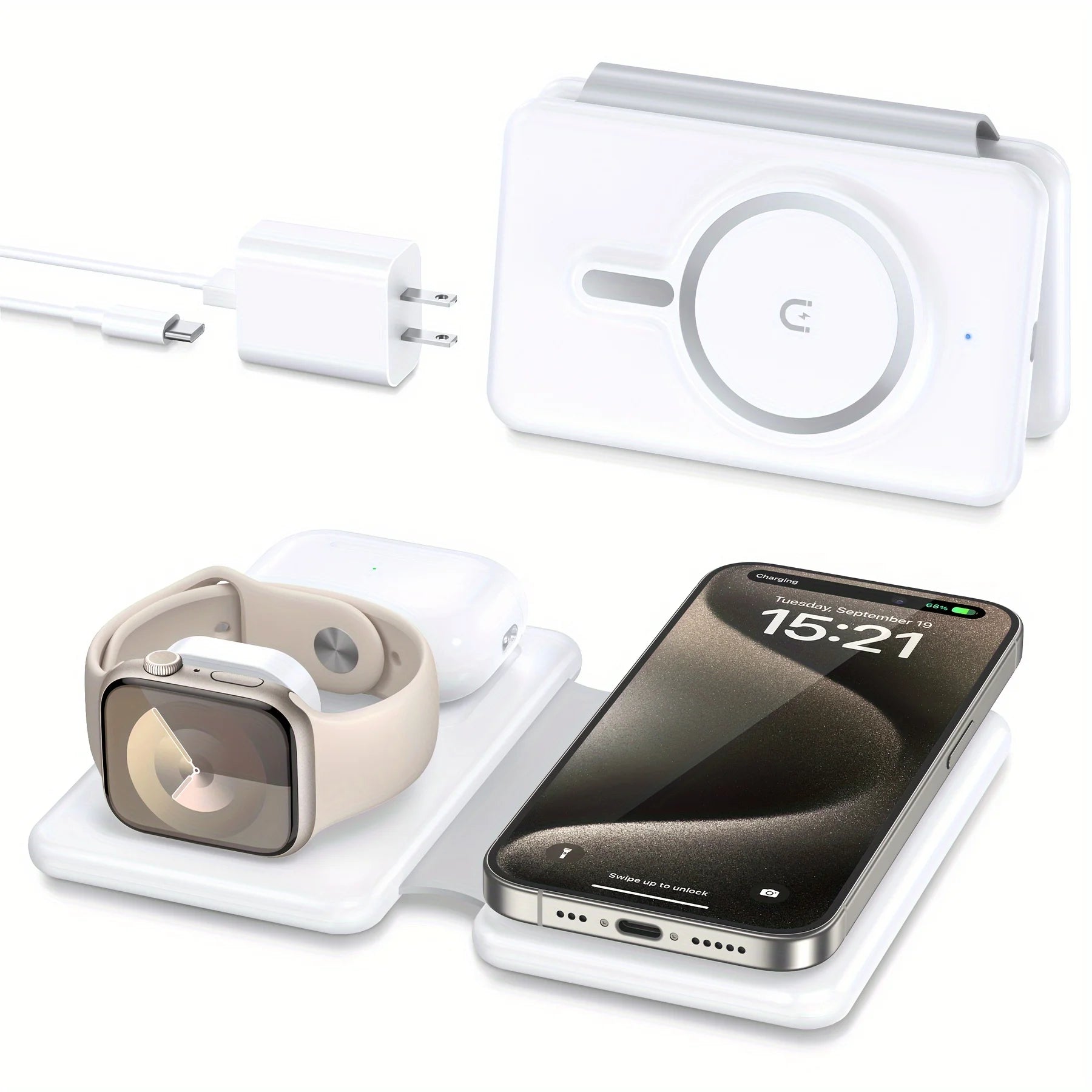 Cell Phone Wireless  Travel Charging Station