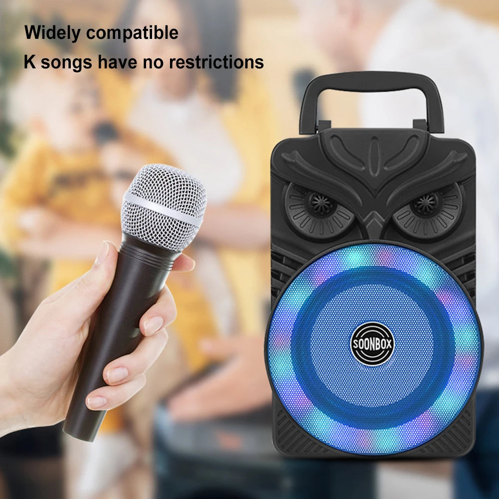 Portable Outdoor LED Bluetooth Speaker Rechargeable Battery