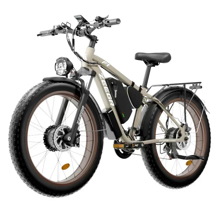 Electric Bicycle With 26" Tires And Hydraulic Brakes