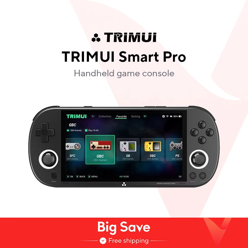 Smart Pro Handheld Game Console System Joystick RGB Lighting