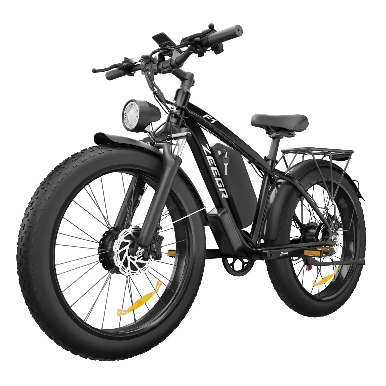Electric Bicycle With 26" Tires And Hydraulic Brakes