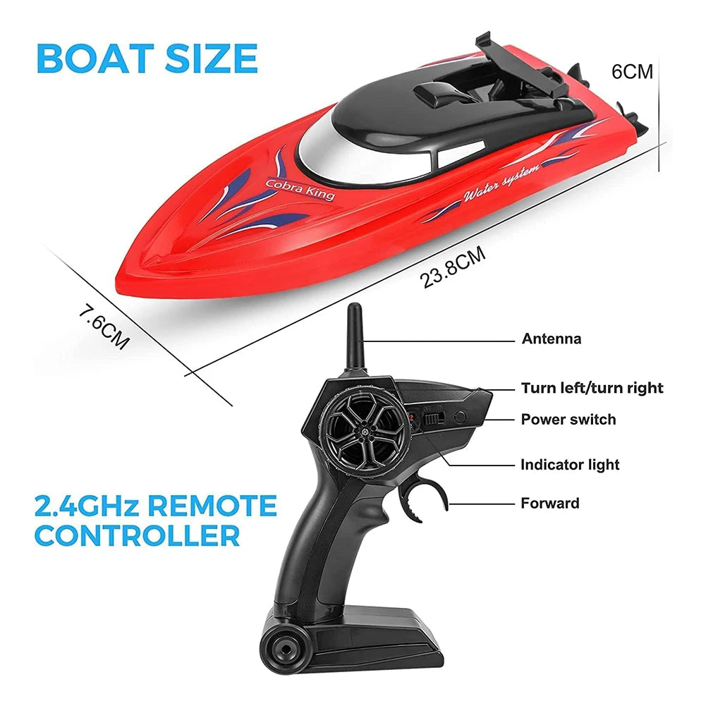 RC Battery Boat High-Speed Remote Control Racing Speed Boat