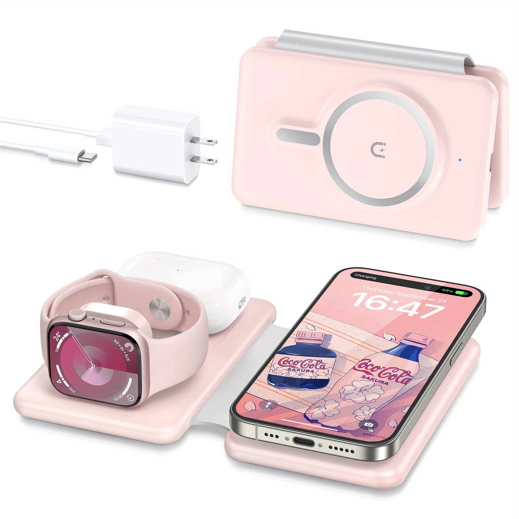 Cell Phone Wireless  Travel Charging Station