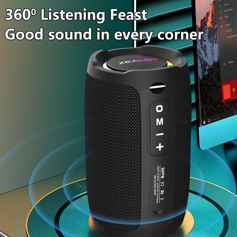 Portable Water-Resistant Outdoor Wireless Subwoofer Speaker