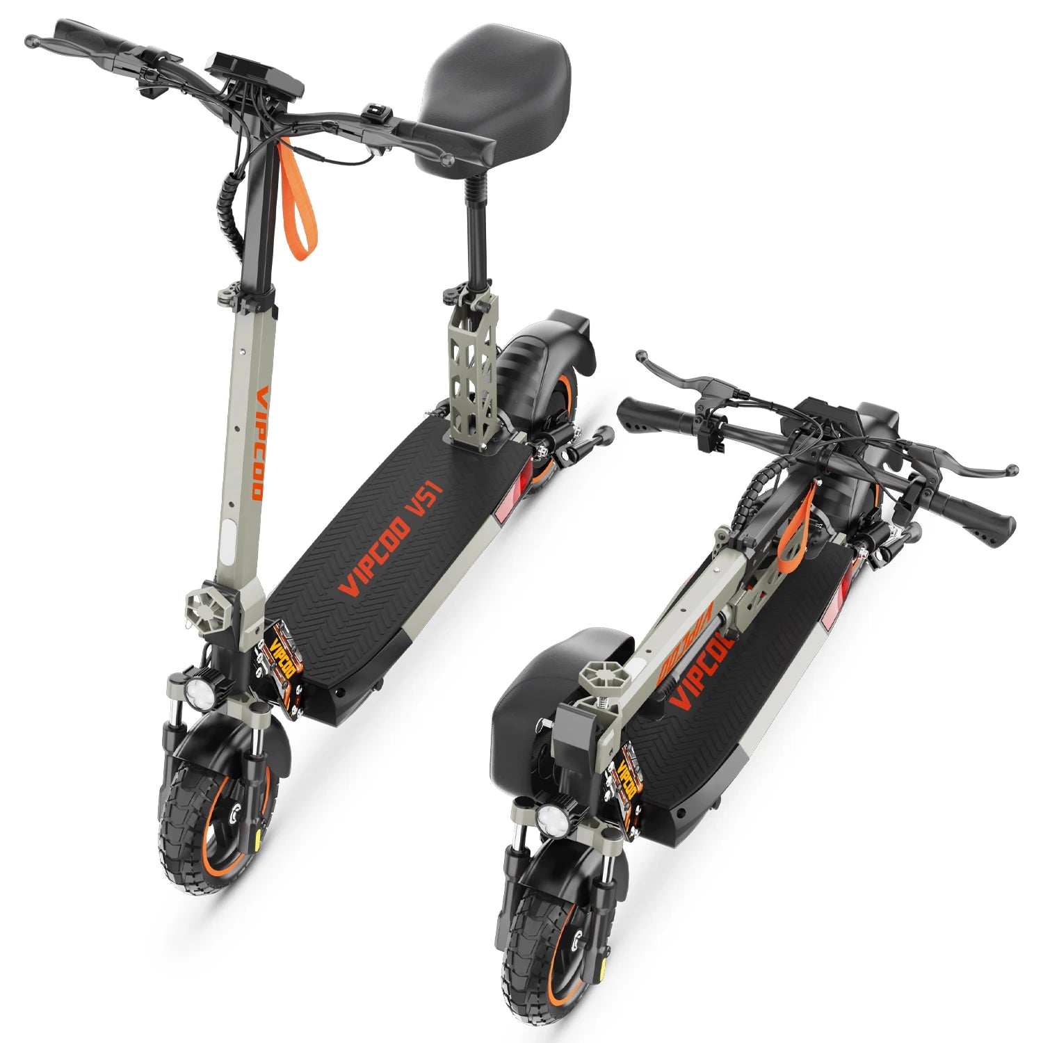 10" Off--Road EScooter That Folds With Battery Power