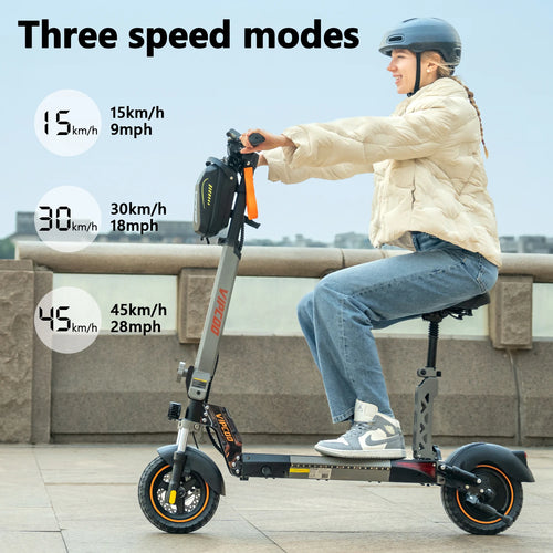 10" Off--Road EScooter That Folds With Battery Power