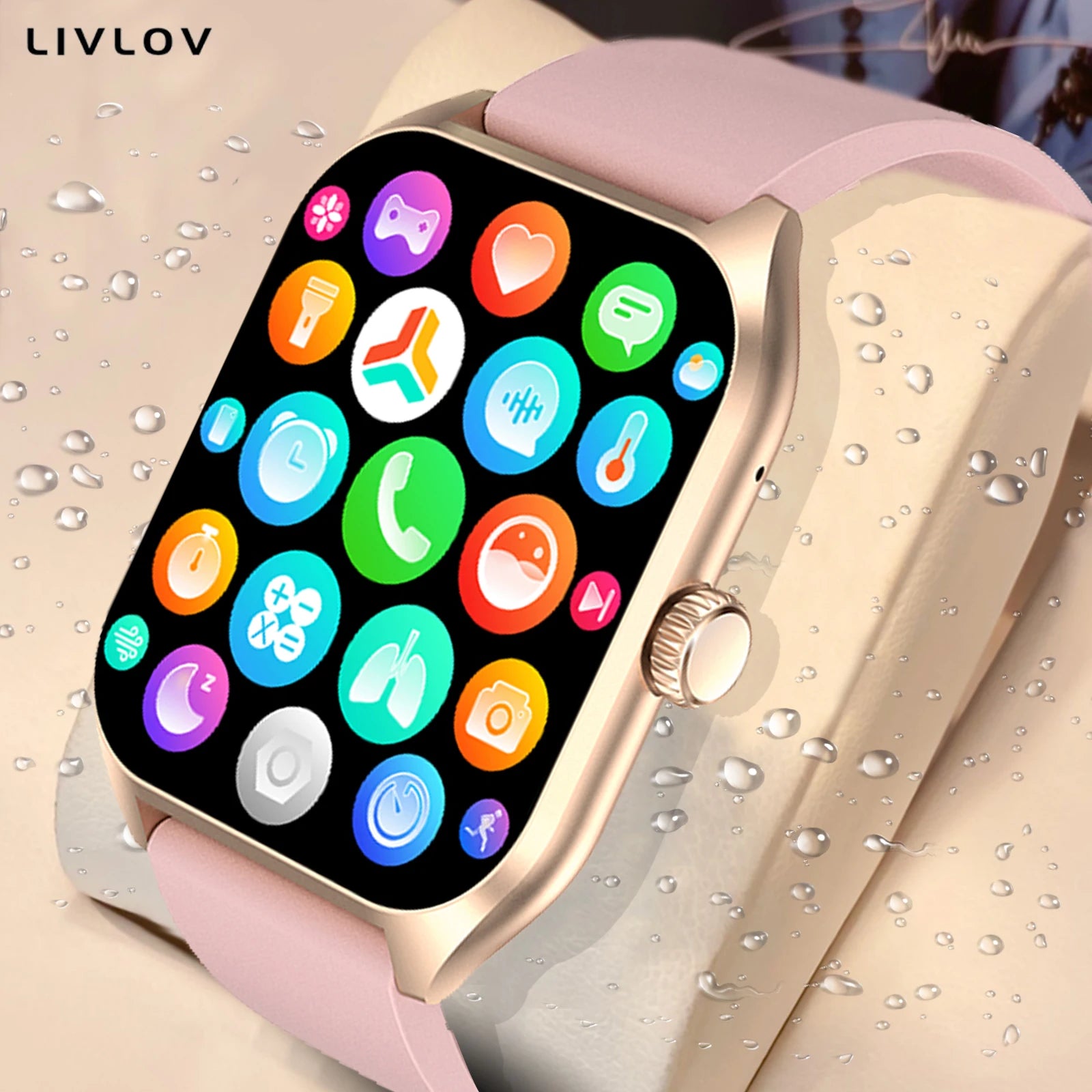 Voice Assistant Waterproof Smart Watch, Activity Tracker