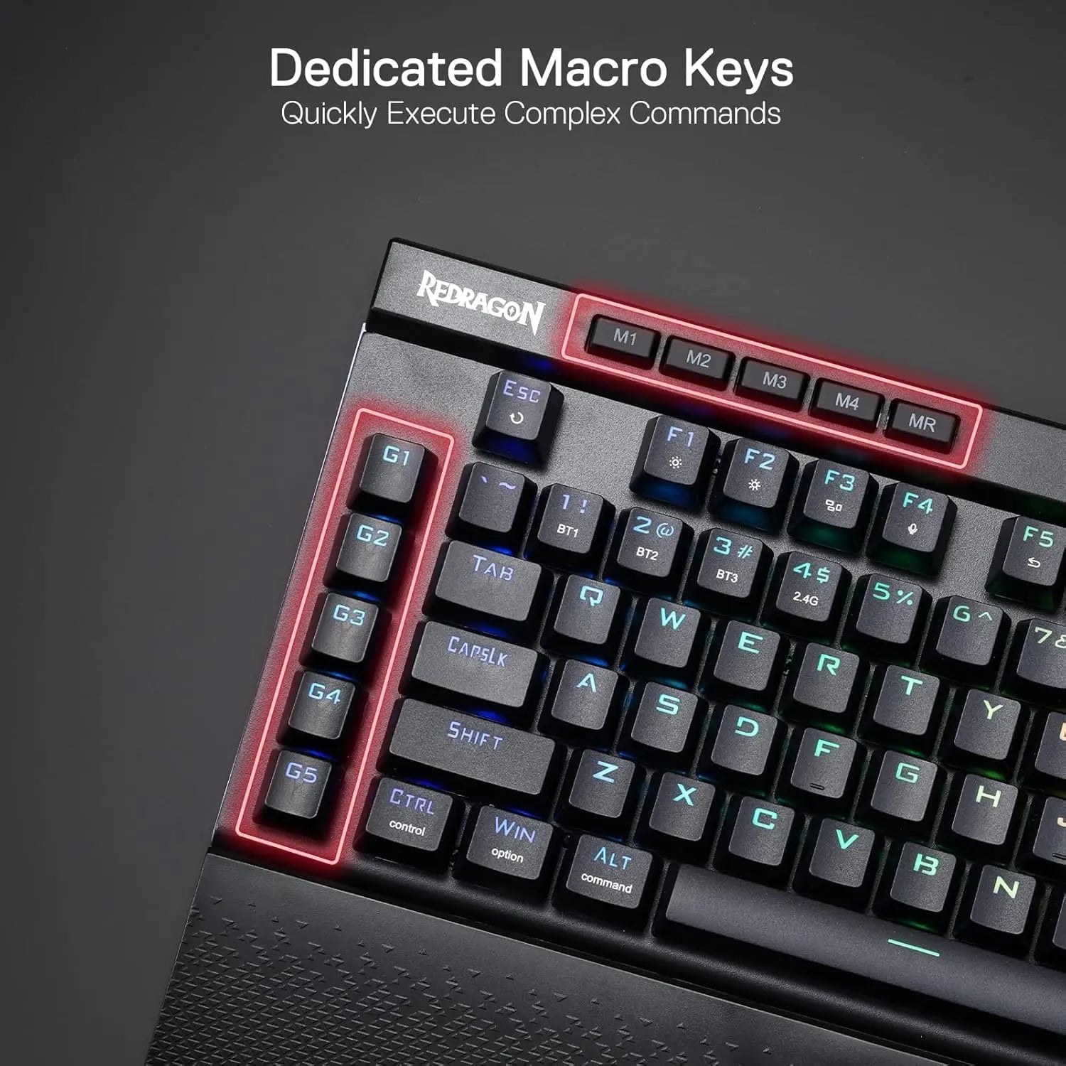 RGB 3-Mode Wireless Mechanical  Gaming Keyboard