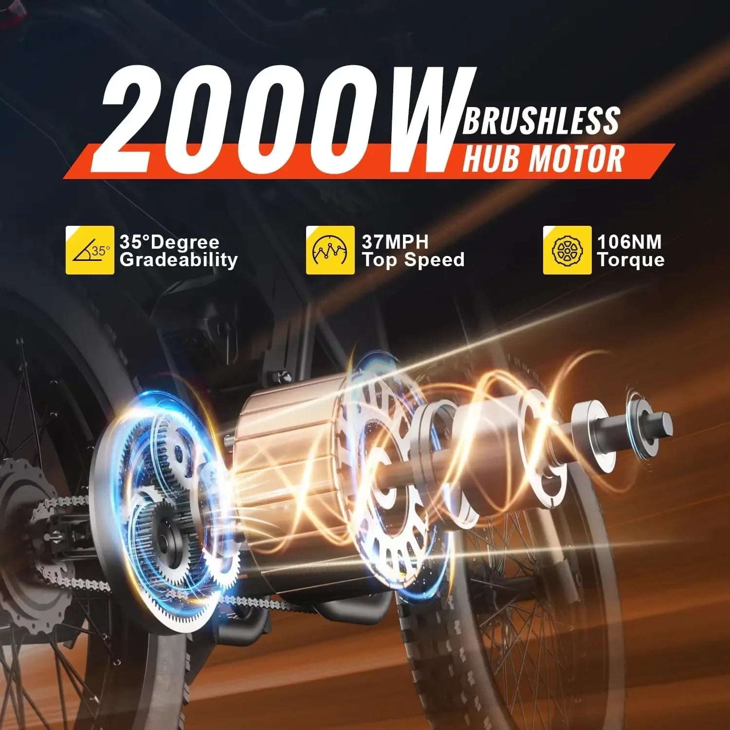 Dual Battery 25-Inch Off-Road Tires Outdoor Off-Road E-Bike
