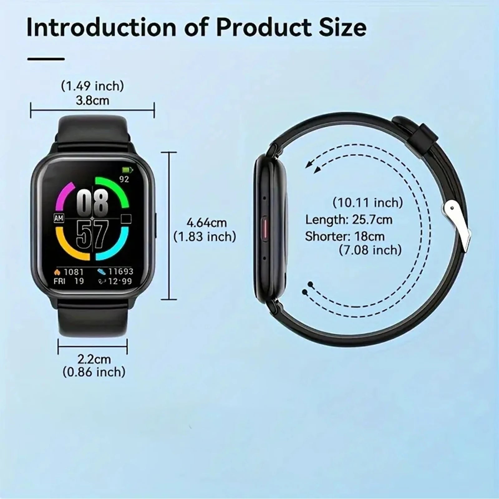 Wireless Smart Watch with Multi-Sport Mode