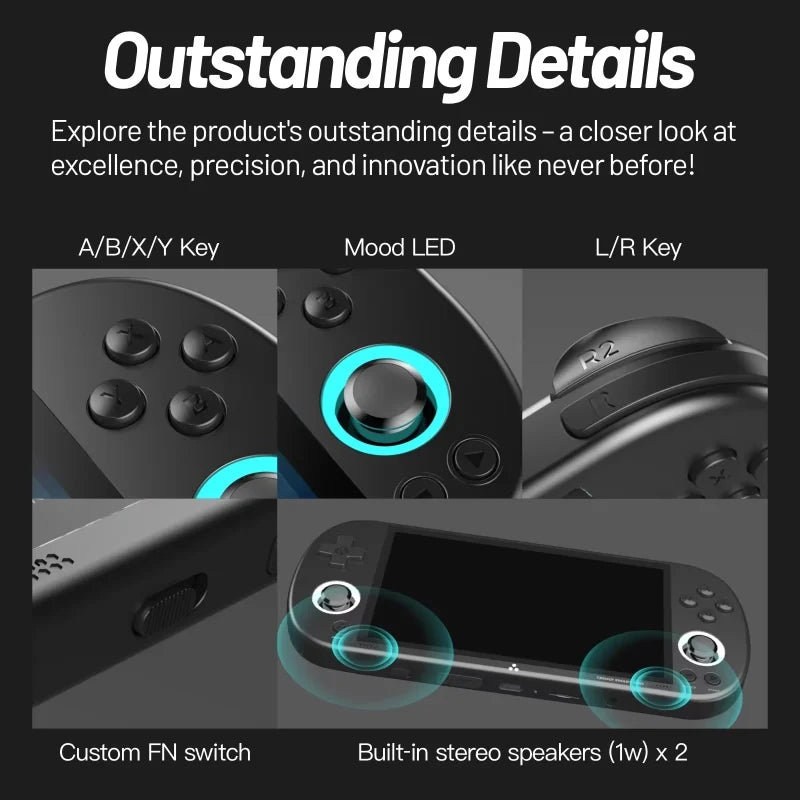 Smart Pro Handheld Game Console System Joystick RGB Lighting