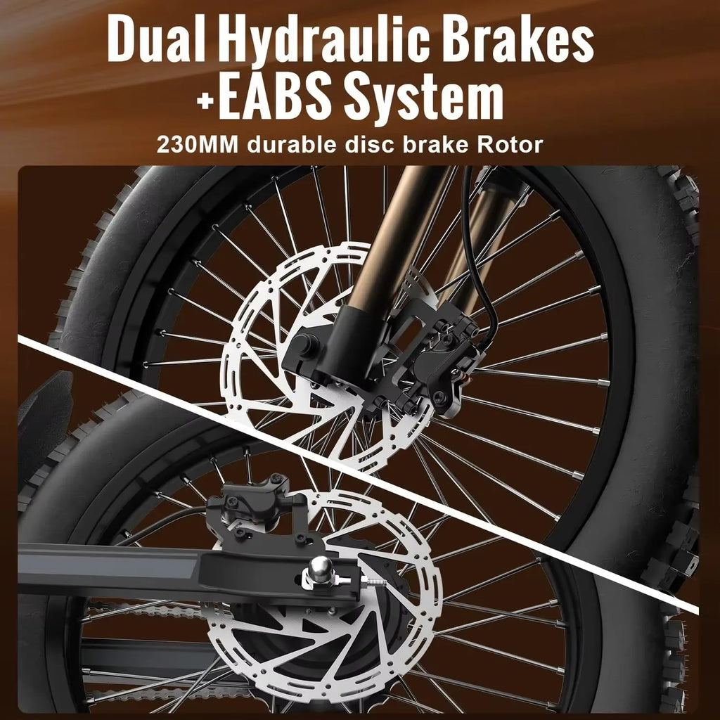 Dual Battery 25-Inch Off-Road Tires Outdoor Off-Road E-Bike