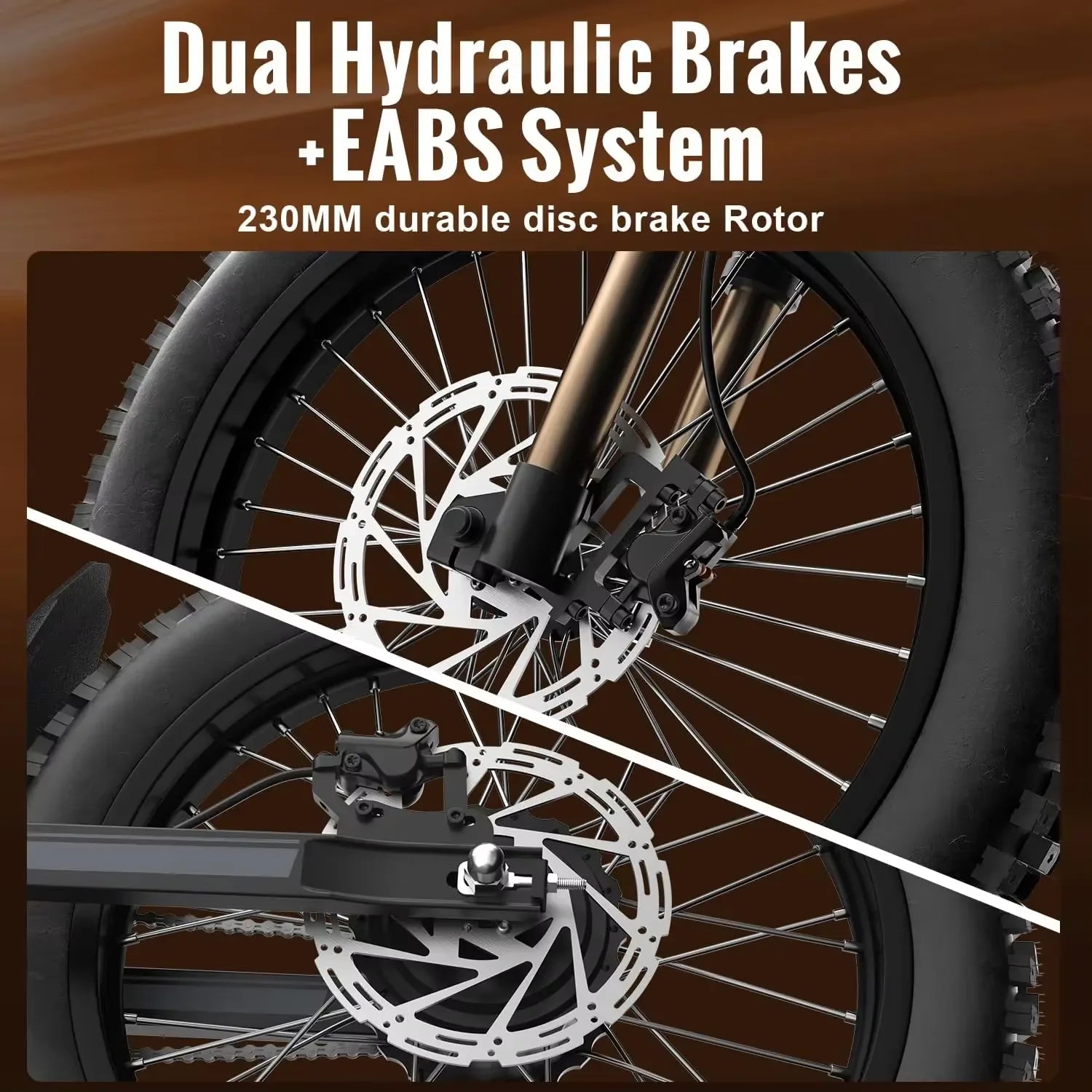 Dual Battery 25-Inch Off-Road Tires Outdoor Off-Road E-Bike